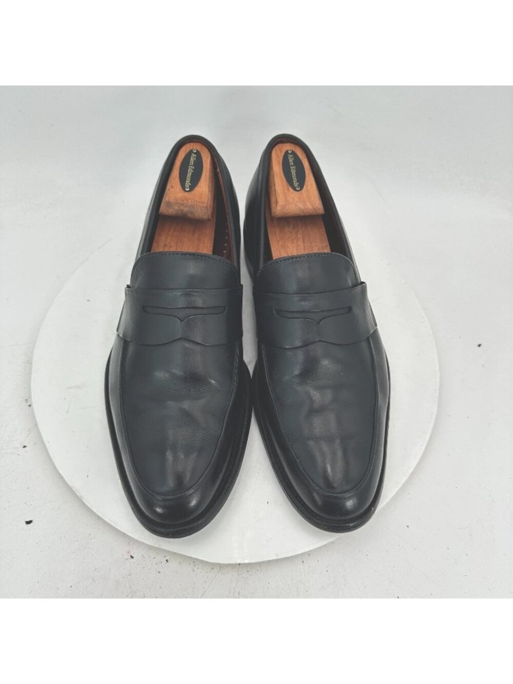 Allen Edmonds Presidio Men Size 8.5 3E Black Leather Penny Loafer Dress Shoes